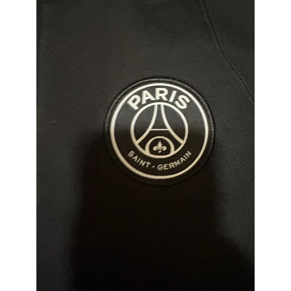 Jordan Brand PSG Paris Saint-Germain Arched Logo Full Zip Hoodie Black XL